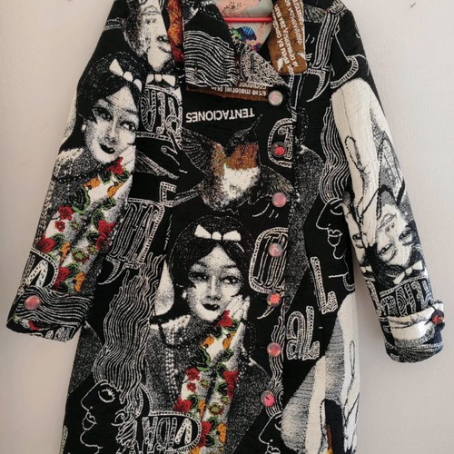 Desigual long coat used, size 46