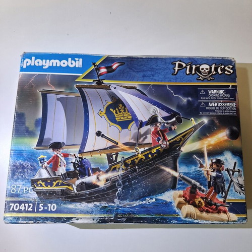 Playmobil 70412 pirate ship like new with extras and missing parts