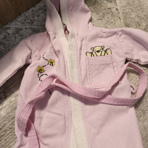 Bathrobe for girl used, pink