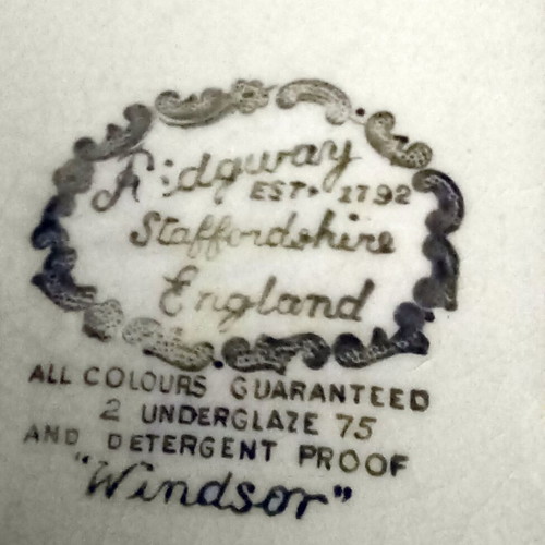Ridgway decorative plate ’60s used, Windsor porcelain