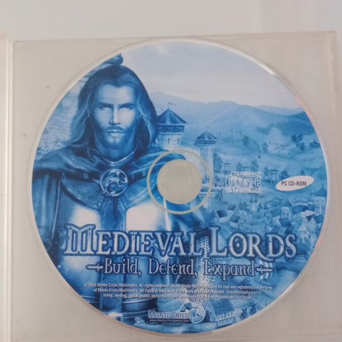 Medieval Lords PC videogame used, disc only without cover
