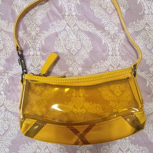 Burberry Y2K bag used with leather discoloration