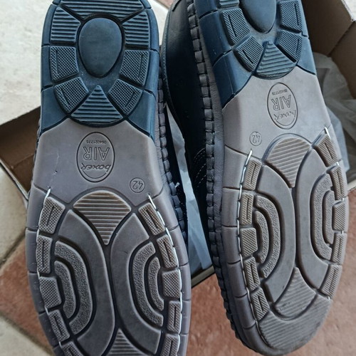 Boxer Air men's leather shoes size 42 new, grey and blue