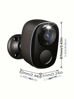 Wireless security camera 3MP Full HD with WiFi and color night vision