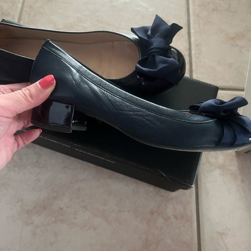 Mourtzi ballerinas blue used, leather size 36