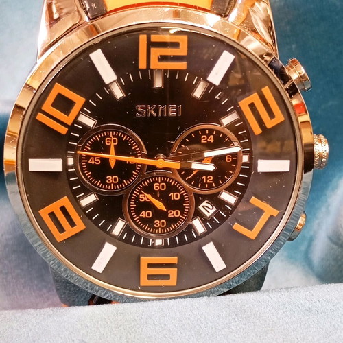 Skmei 9128 orange men's sports watch like new