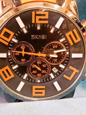 Skmei 9128 orange men's sports watch like new