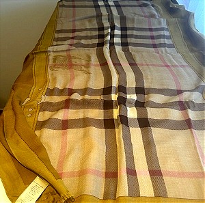 ΜΟΝΟ ΕΩΣ 28/3: 165€ Burberry lightweight cashmere shawl