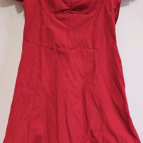 Women's red mini dress Medium Pink Woman like new with neckline