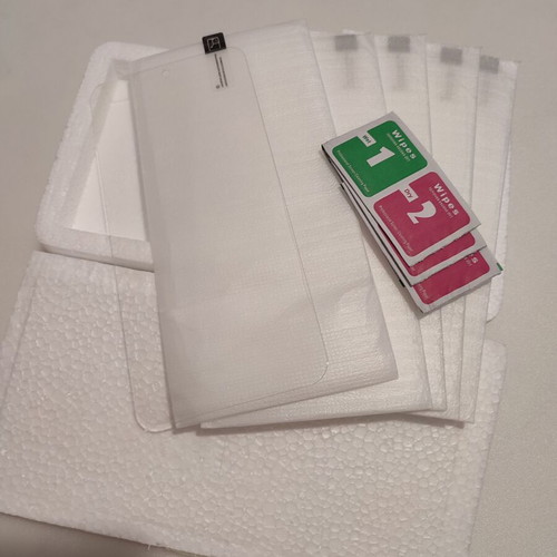 Samsung A54 screen protectors used, pack of 5