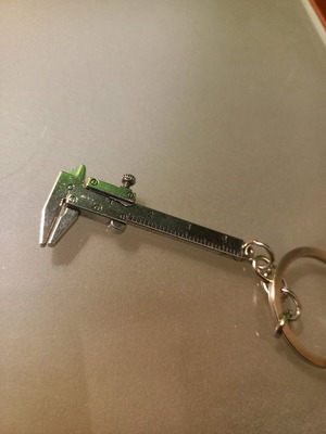 Small caliper decor keychain new