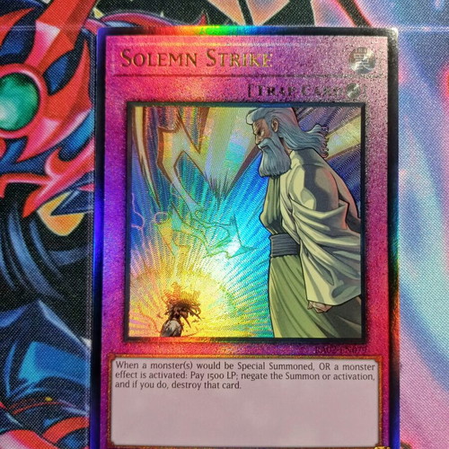 Solemn Strike Yu-Gi-Oh! card mint condition