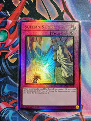 Solemn Strike Yu-Gi-Oh! card mint condition