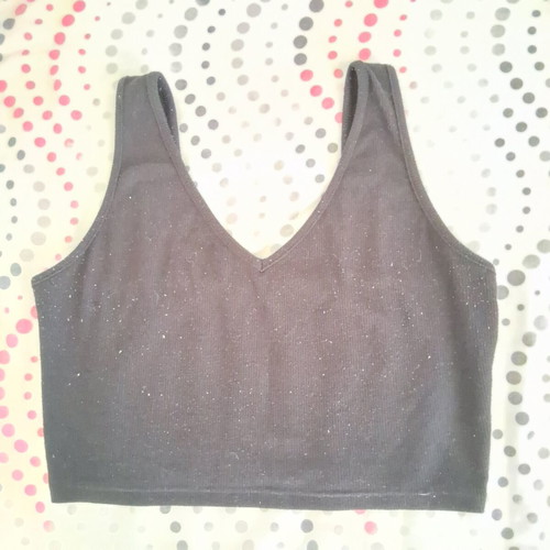 Vintage crop top black size L like new