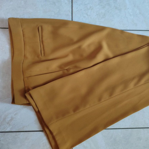 Zara pants size large mustard color like new