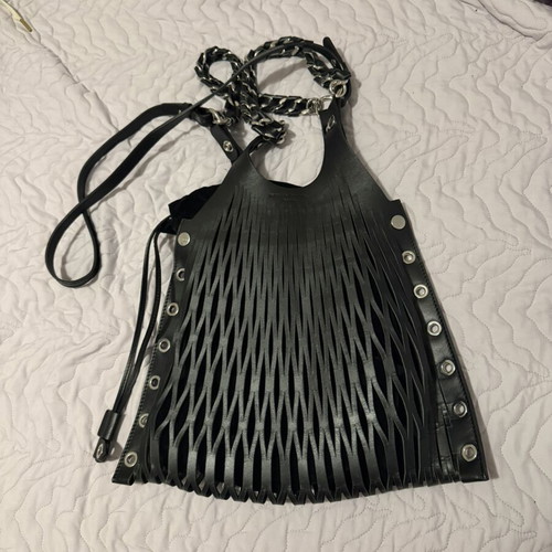Sonia Rykiel Baltard Bag like new, black laser cut design