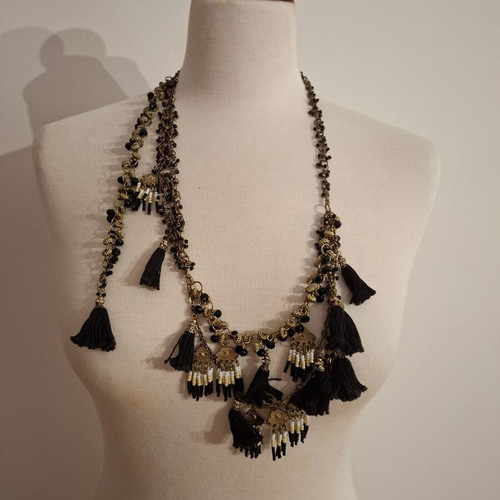 BSB Necklace with Beads and Tassels One Size like new