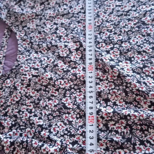 Toi&Moi women's blouse M, black with multicolour floral pattern