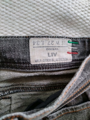 Vintage Diesel jeans used, gray, size XS