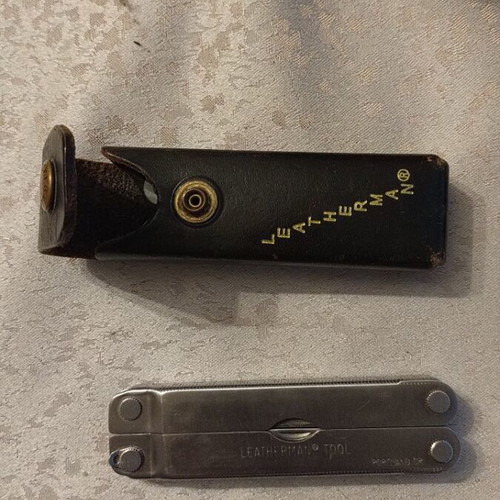 Leatherman multitool and tool adapter like new