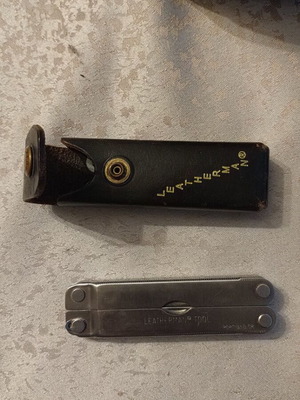 Leatherman multitool and tool adapter like new