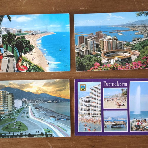 Stamp album used 16 pages with 12 postcards gift
