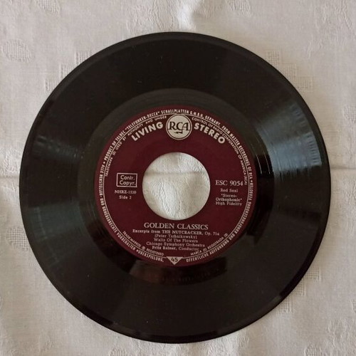 Pack of 9 authentic 45 RPM vinyl records classical music used