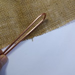 Hair Fork handmade from solid copper, new, 10.5 cm