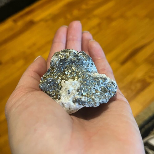 Pyrite and Quartz new mineral specimen