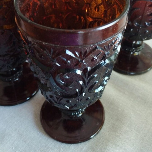 Vintage water glasses set like new, 6 pieces