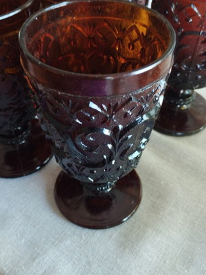 Vintage water glasses set like new, 6 pieces