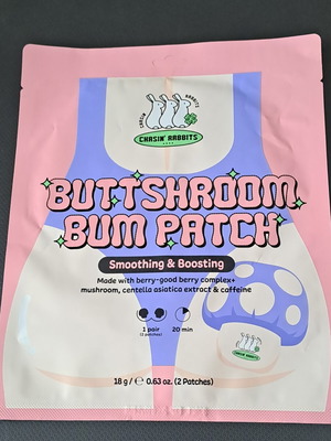 Chasin' Rabbits Buttshroom Bum Patch brand new K-Beauty body mask