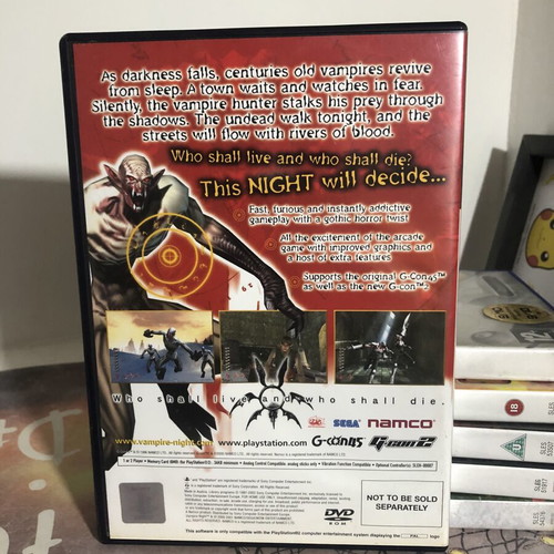 Vampire Night PS2 game used, classic arcade shoot em up