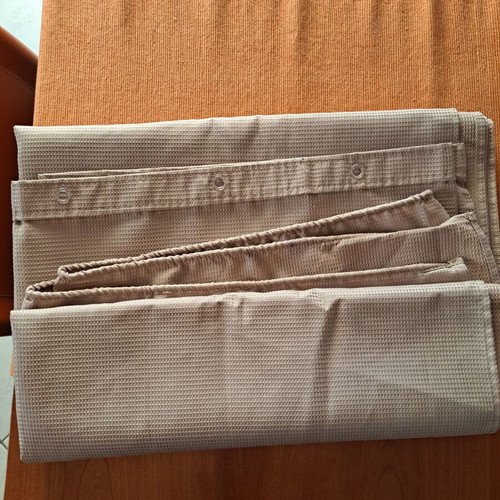 Fabric Shower Curtain new, beige, 180x200 cm