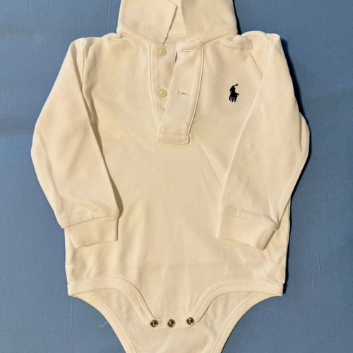 Ralph Lauren baby bodysuit 12M, white