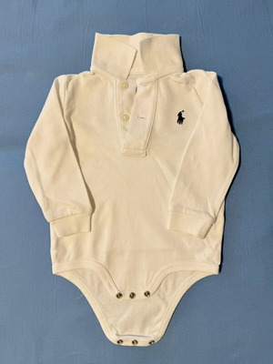 Ralph Lauren baby bodysuit 12M, white
