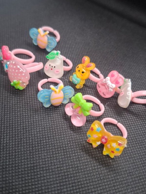 Children's rings new, pack of 10 exciting