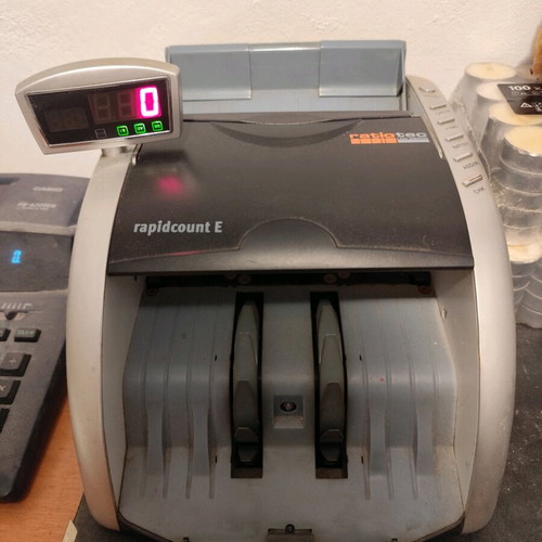 Ratiotec banknote counter used, model rapidcount E