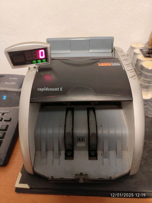 Ratiotec banknote counter used, model rapidcount E