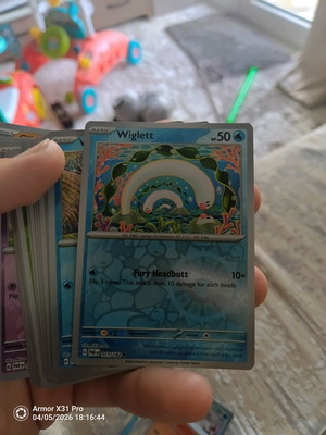Pokemon Wiglett (PAR 051) Paradox Rift Holo like new
