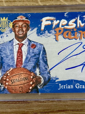 Jerian Grant New York Knick Panini RC 2015-16 basketball card with autograph