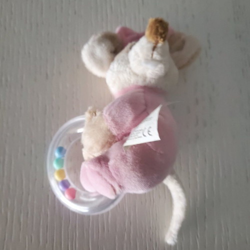 Plush mouse rattle like new