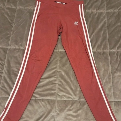 Adidas leggings 3 stripes like new, pink, size S