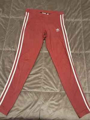 Adidas leggings 3 stripes σαν καινούργιο, ροζ, μέγεθος S