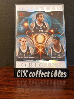 Panini Euroleague Origins Partizan Nucleus basketball card
