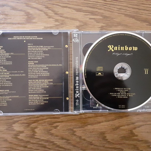 Rainbow pack Ritchie Blackmore's 1 CD and Finyl Vinyl 2 CD remasters like new, rock