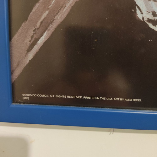 Framed Superman poster new 93x64 cm with glass cover