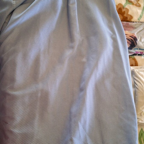 Men's blue polka dot shirt used
