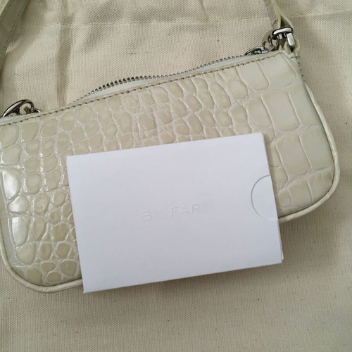 By Far Rachel leather shoulder bag new, colorful, 18x9 cm