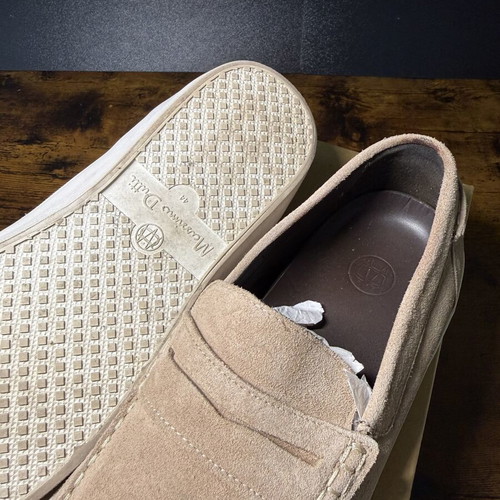 Massimo Dutti Suede Moccasins, men's size 44, sand